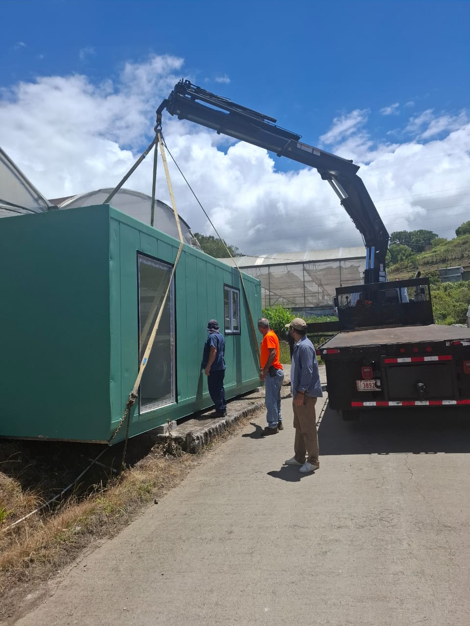 Instalación del laboratorio móvil de Myco Solutions